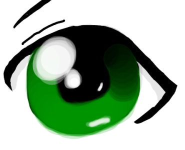 Green Anime Eye by YuriKitchikou on DeviantArt