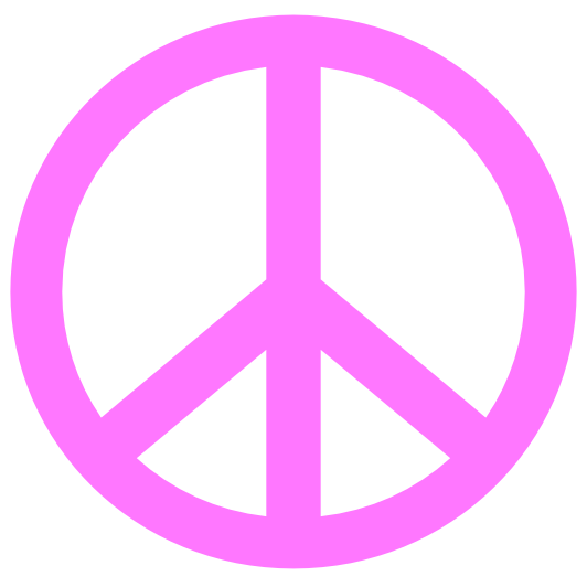 Fuchsia Pink Peace Symbol 2 Flower SVG Scalable Vector Graphics ...