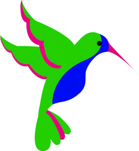 Hummingbird Clipart Image - Clip Art Illustration Of A Beautiful ...