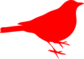 Red Sparrow clip art - vector clip art online, royalty free ...