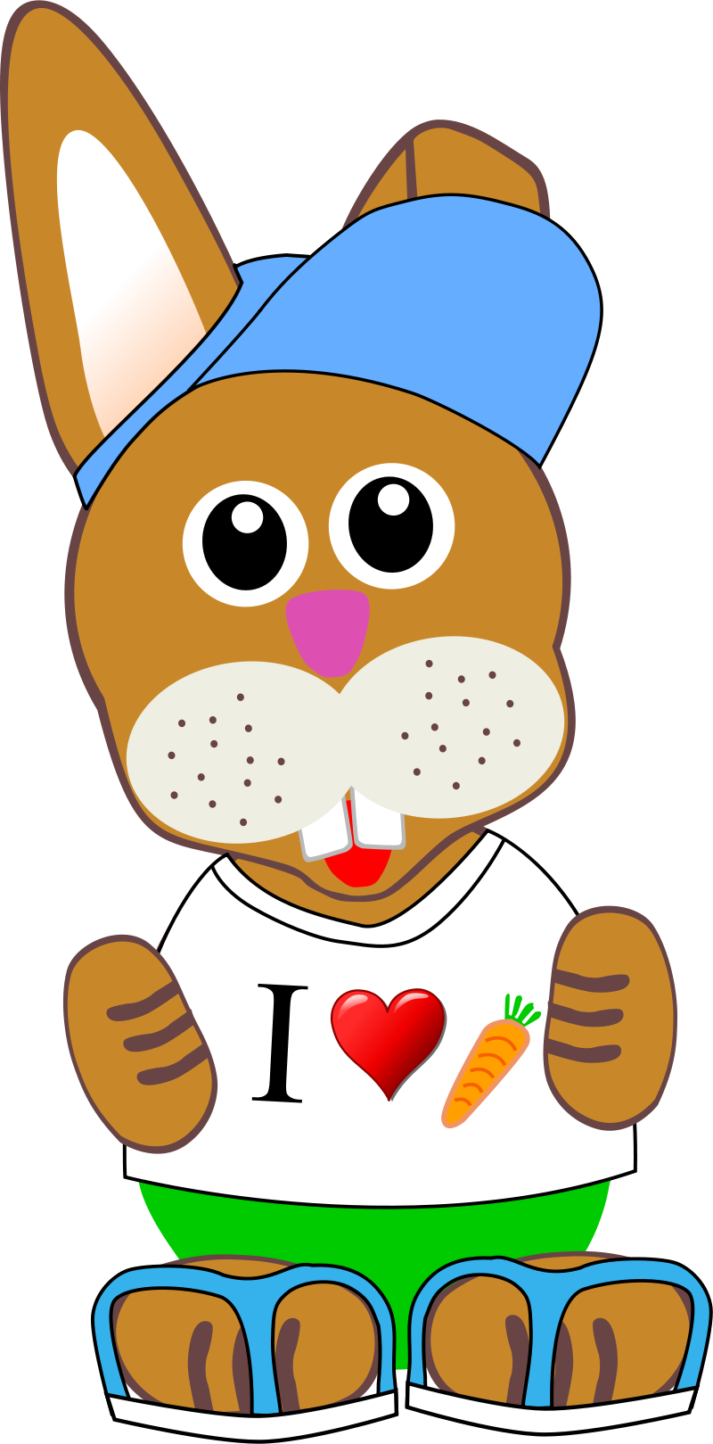 Clipart Funny Bunny Face