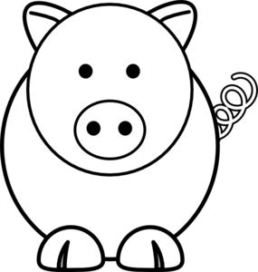 Cartoon Pig clip art - vector clip art online, royalty free ...
