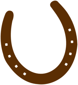 Cowboy Brown Horseshoe clip art - vector clip art online, royalty ...