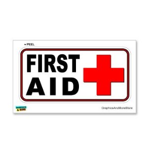 First Aid Kit - Business Store Sign - Window Wall ...