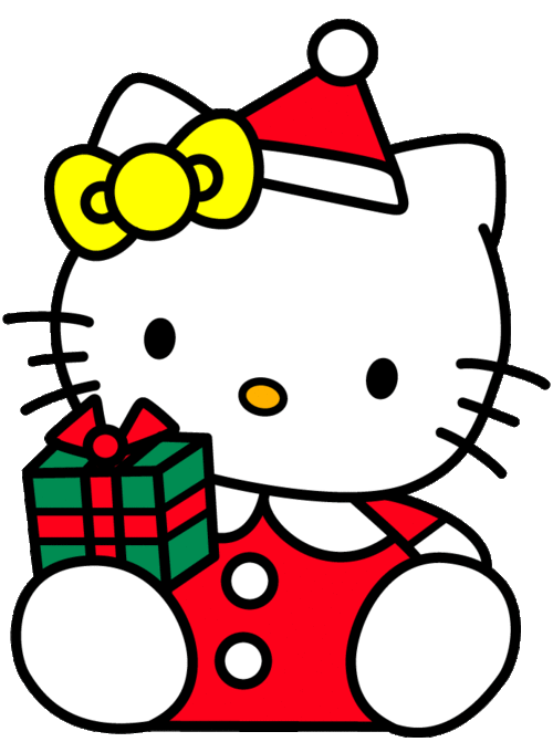 Christmas Hello Kitty Cartoon Character Clipart Image 3 - I-Love ...