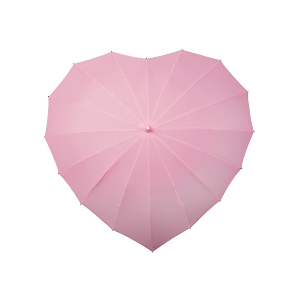 Hire Pink Heart Umbrella - Brolly Bucket