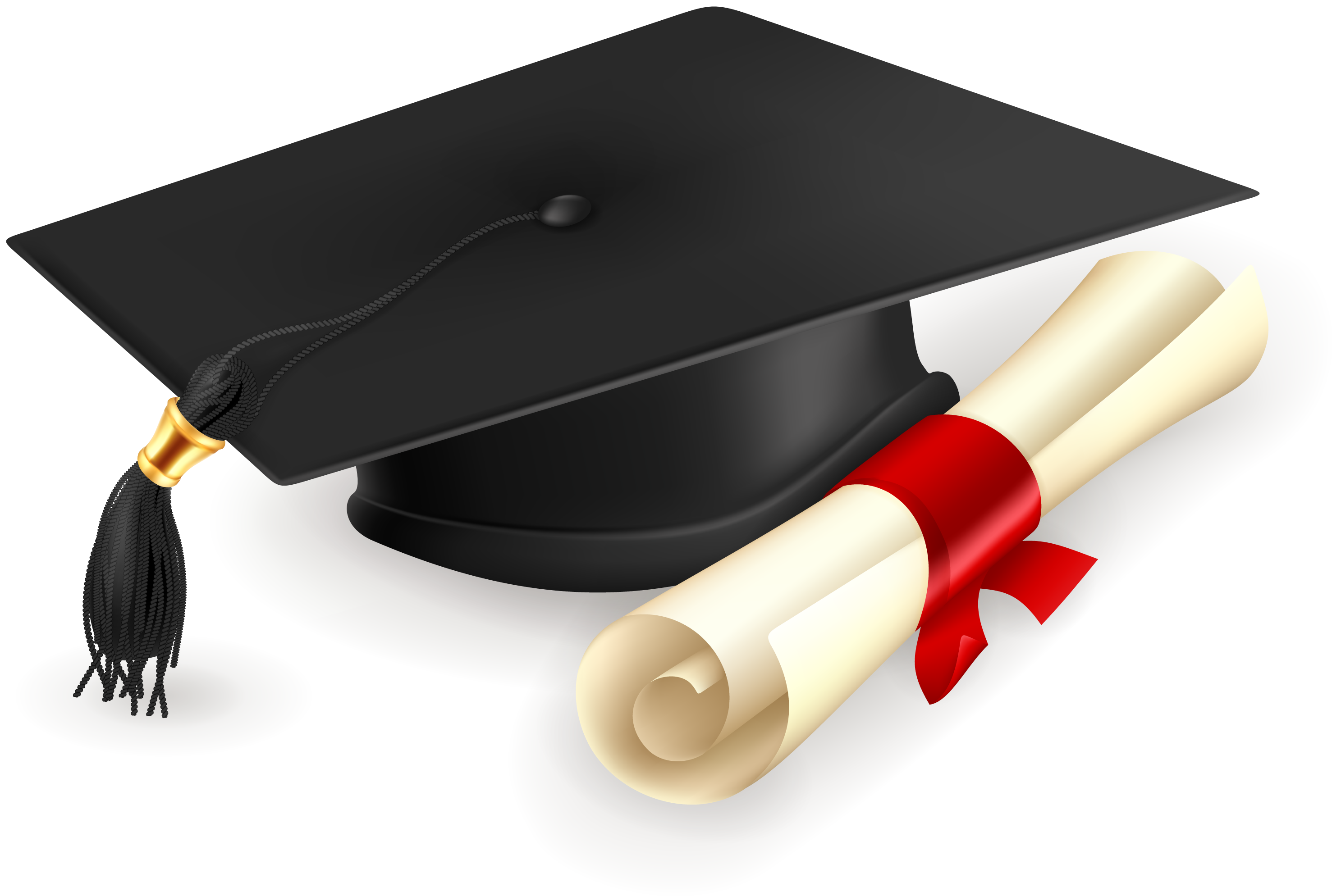 free clipart graduation cap and diploma - photo #6