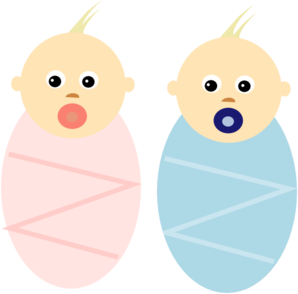 Twin Babies Clip Art - vector clip art online ...