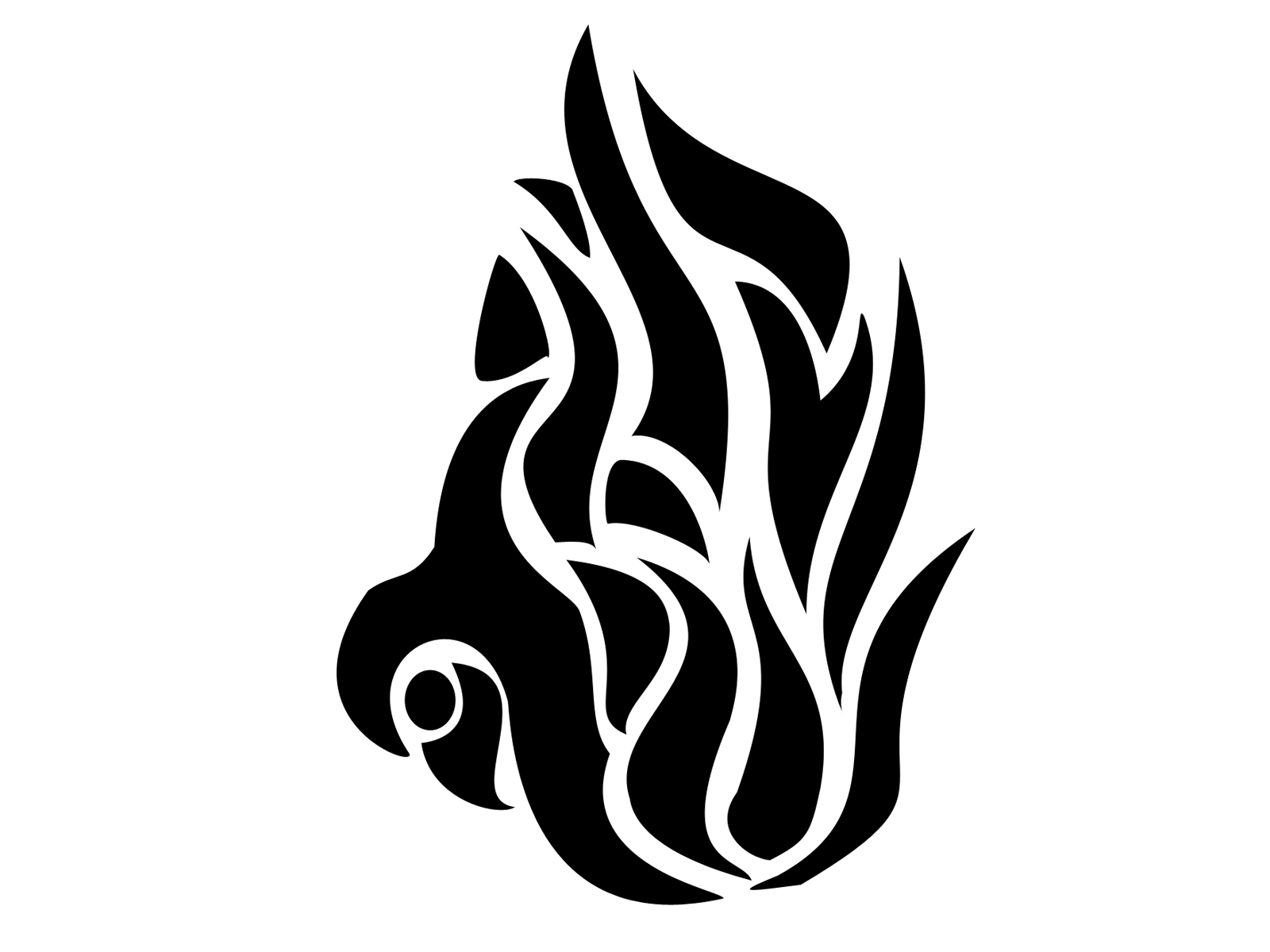Fire Tribal Tattoo | Free Download Clip Art | Free Clip Art | on ...