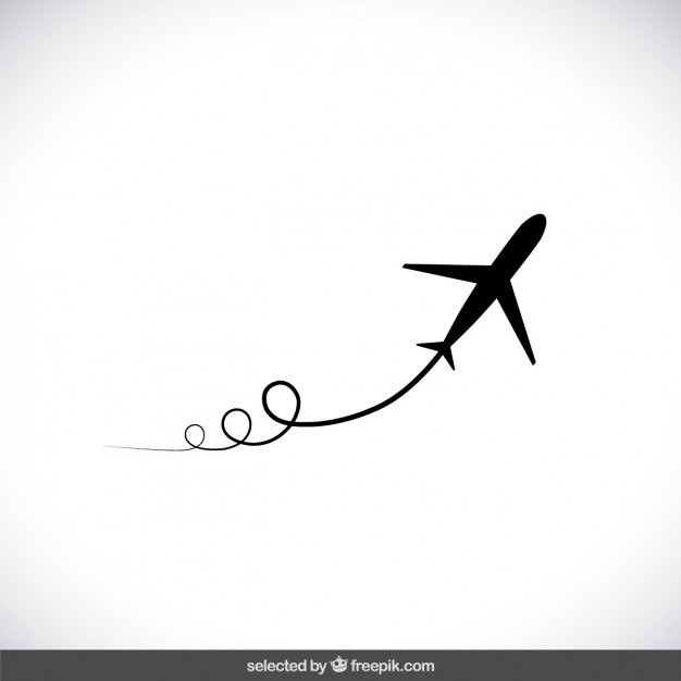 Airplane black silhouette, take off, IOS 7 interface symbol Icons ...