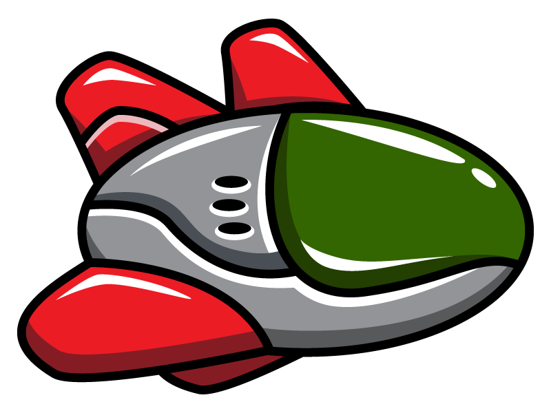 Free Cartoon Spaceship Clip Art