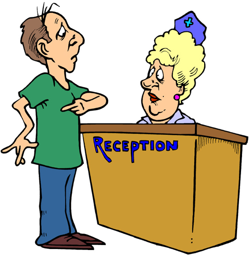 office receptionist clipart - photo #1