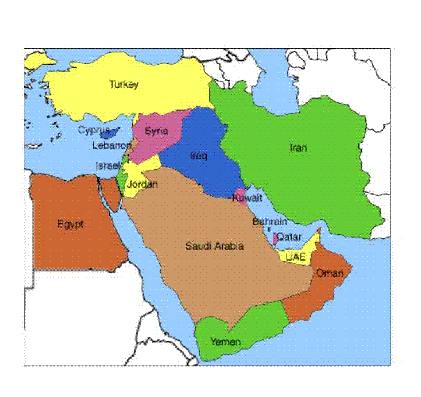 Middle East Map Related Keywords & Suggestions - Middle East Map ...
