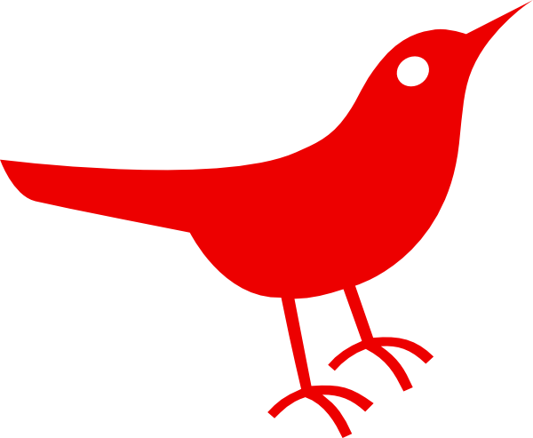 Red Bird Clip Art - Tumundografico