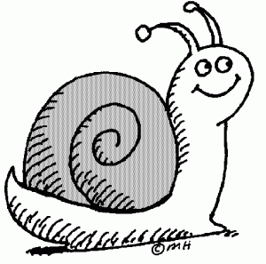 Snail clip art black and white free clipart images image #28291