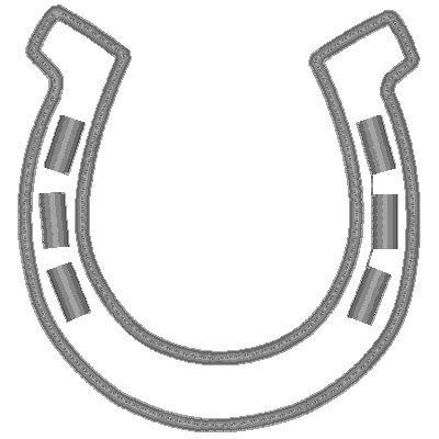 Horse shoes, Cow pattern and Cow