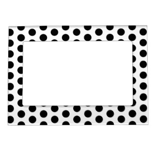 Simple Black Pattern Magnetic Picture Frames | Zazzle
