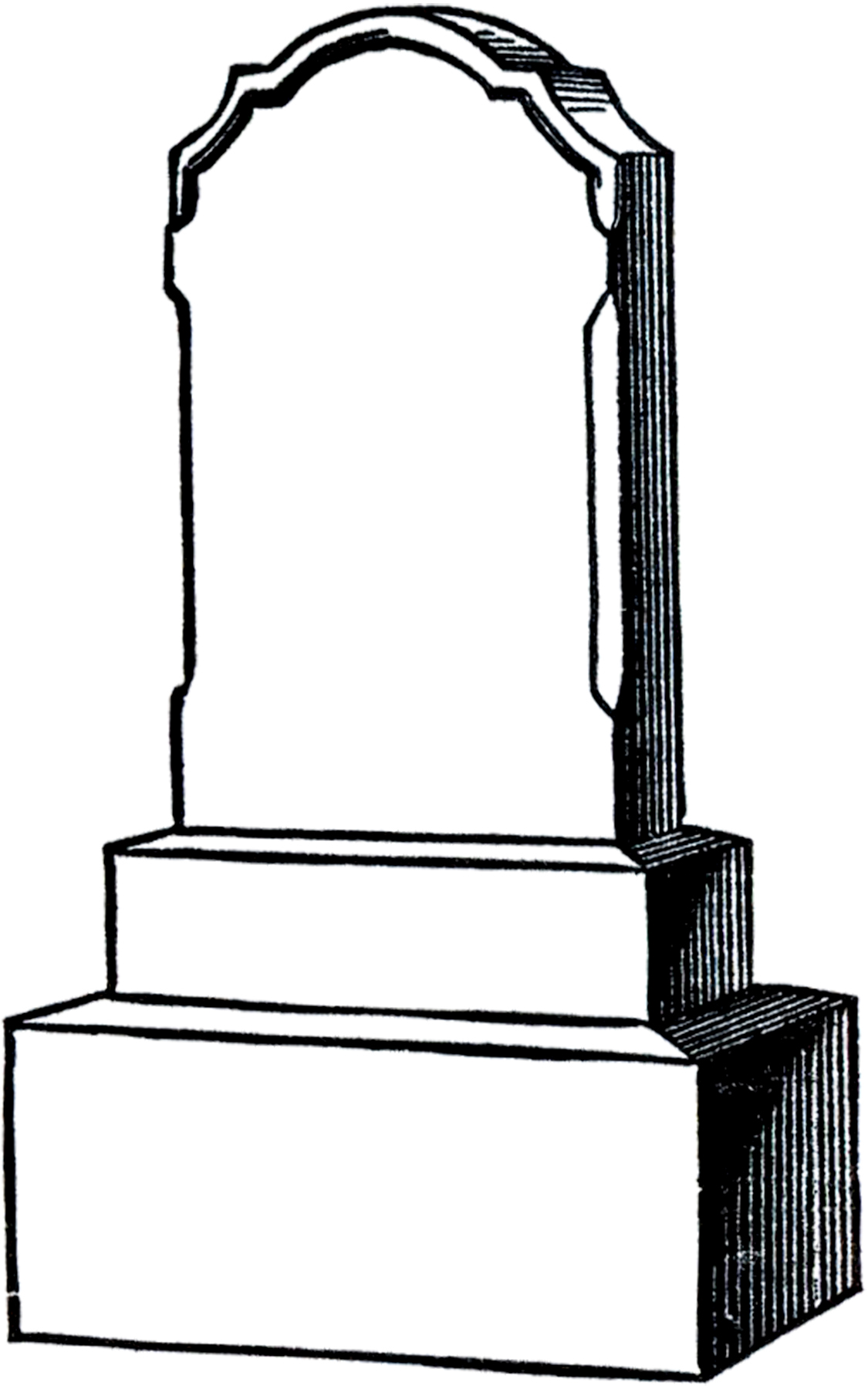 Tombstone headstone blank gravestone clipart image 2 - FamClipart
