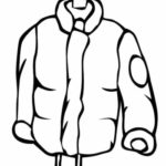 Easy to Color coat winter clothes coloring page boys coloring ...