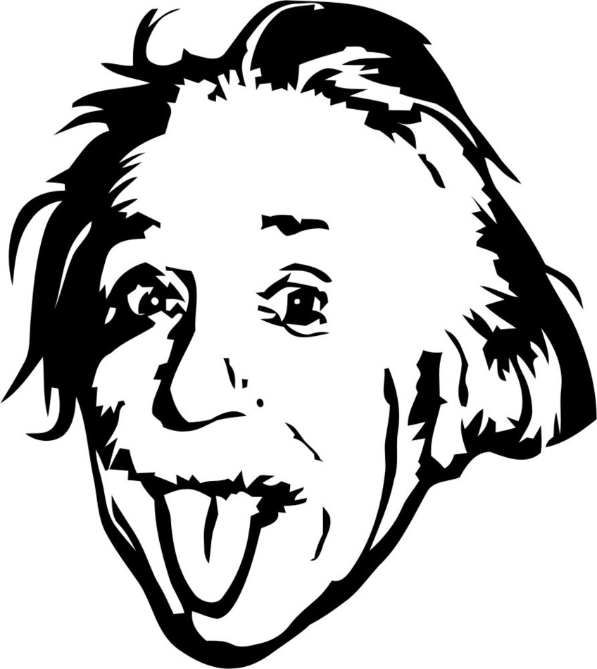 Simple Cartoon Einstein Clipart - Free to use Clip Art Resource