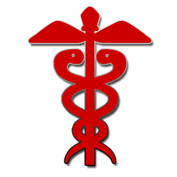 Red medical caduceus icon clipart image - ipharmd.net