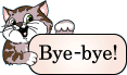 Bye-bye! Animated Cat :: Bye :: MyNiceProfile.