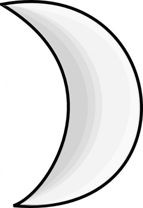 Moon Crescent clip art vector, free vector images
