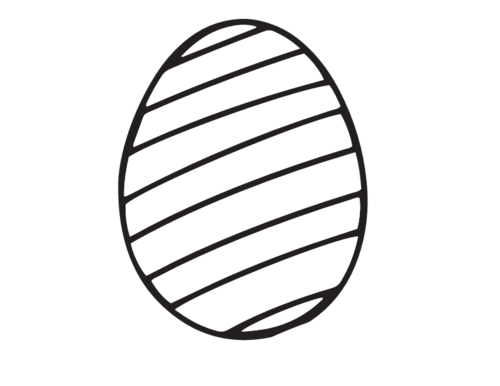 Blank Easter Eggs To Color - ClipArt Best