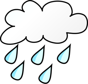 Weather Symbols Rain - vector Clip Art