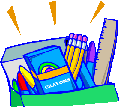 School supplies clipart image