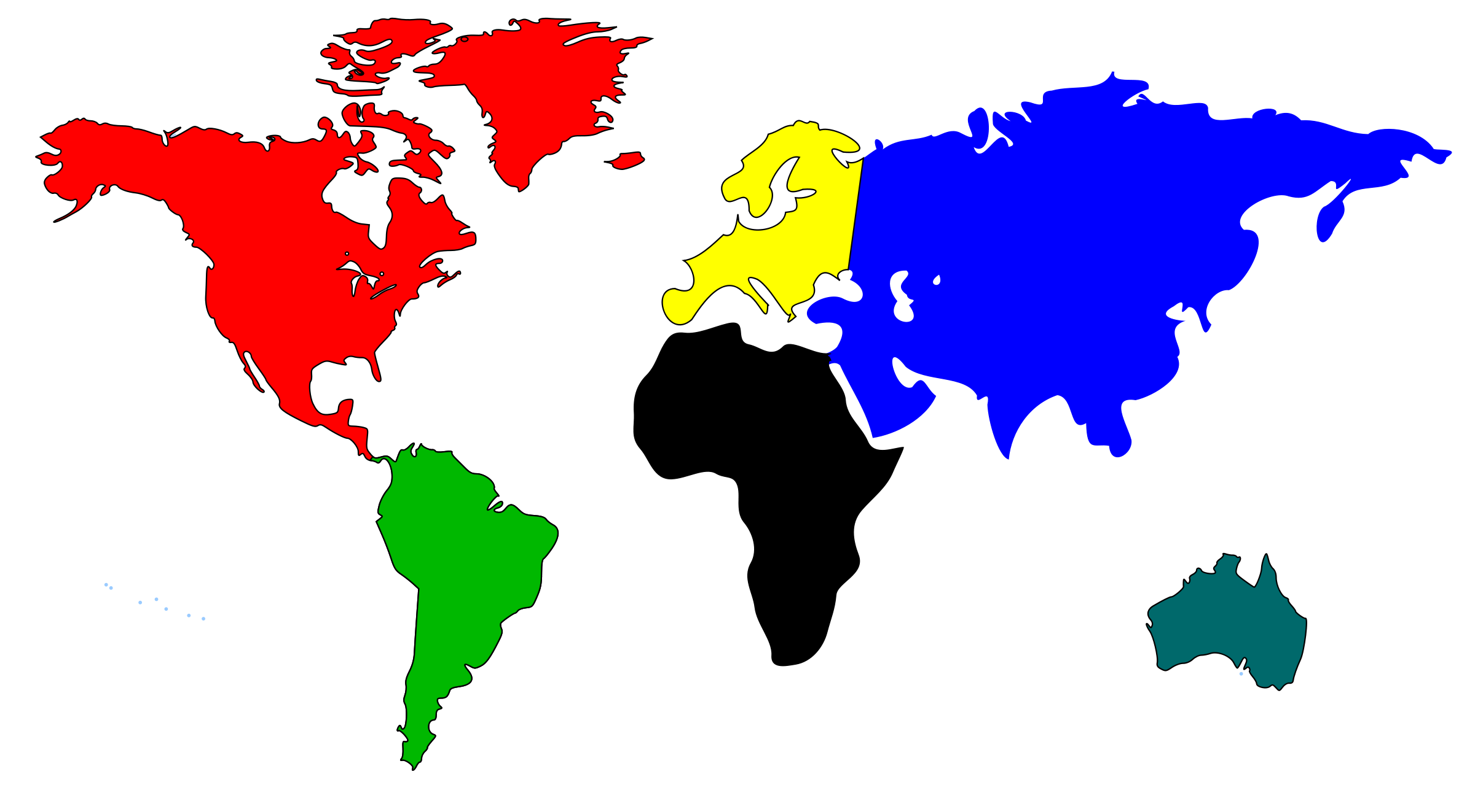 World map clipart vector