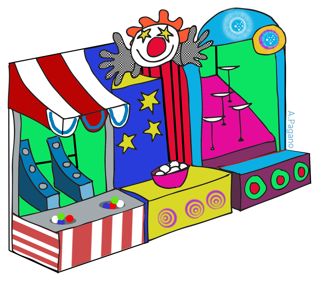 Carnival games clipart