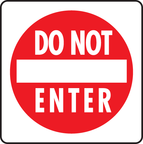 Do Not Enter Clipart