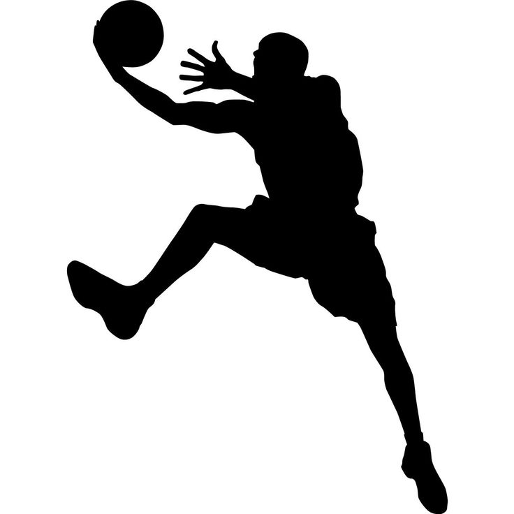 Basketball player clipart silhouette