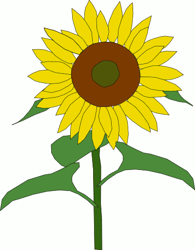 Clip art of sunflower