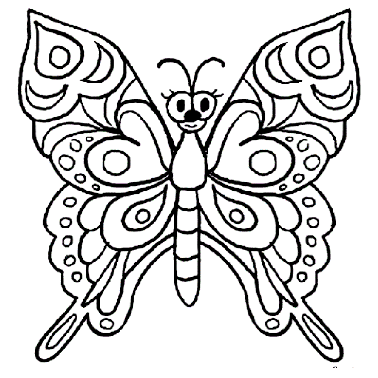 Free Printable Coloring Picture Of A Butterfly
