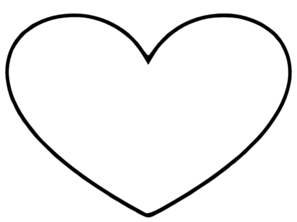 Heart Outline Stencil Clip Art - vector clip art ...