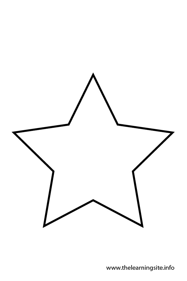 Star Outline Black And White Clipart