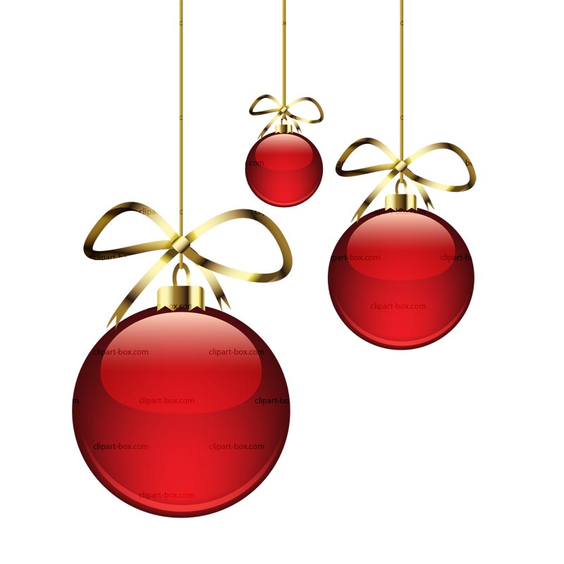 Christmas ornaments clipart border free