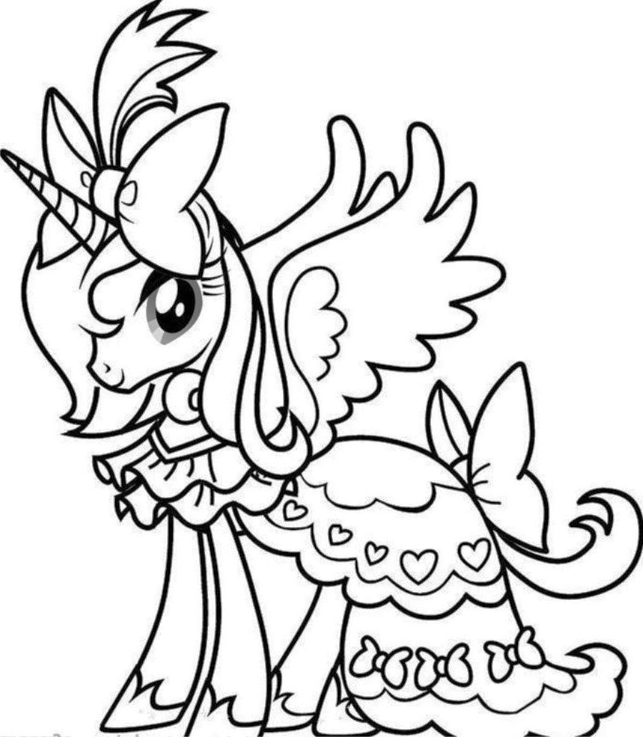 Unicorn Coloring Pages - FREE Printable Coloring Pages | AngelDesign