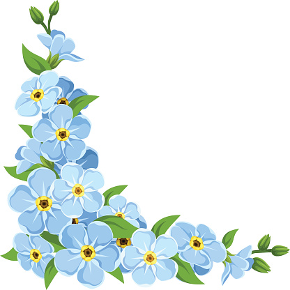 Forget Me Not Clip Art, Vector Images & Illustrations