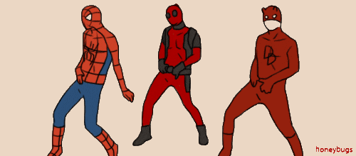 dancing, spiderman animated GIF | PopKey