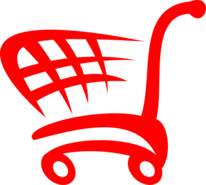 Red Shopping Cart Clip Art Clip Art - vector clip art ...