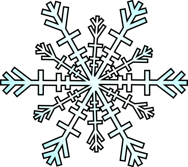 Black Snowflake Clipart