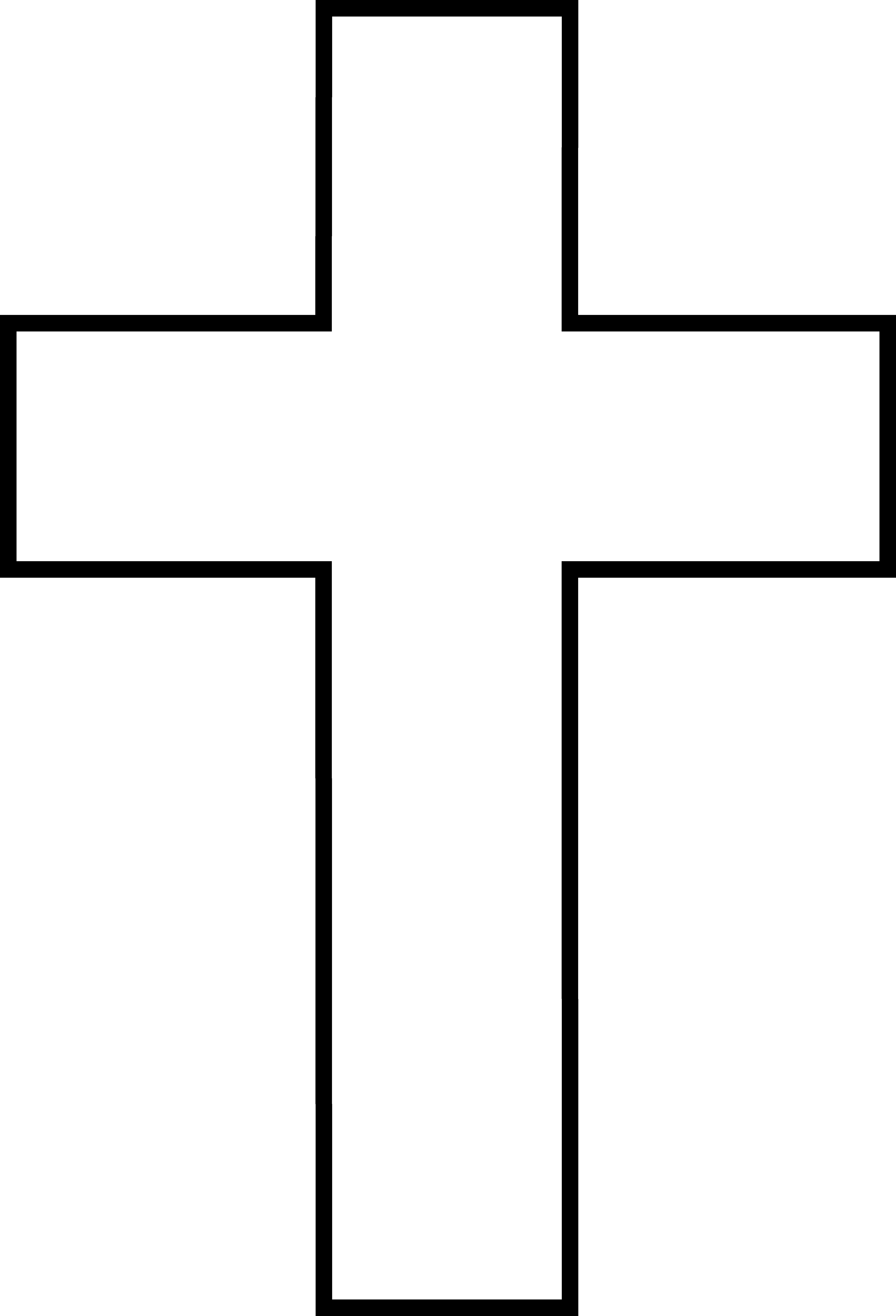 Clip art of a cross