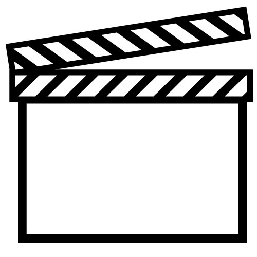 Movie Clapper Clip Art - Tumundografico