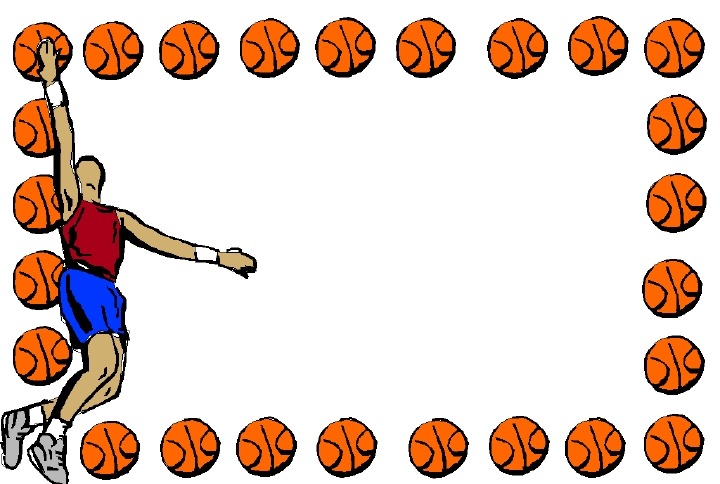 Basketball Borders Clipart