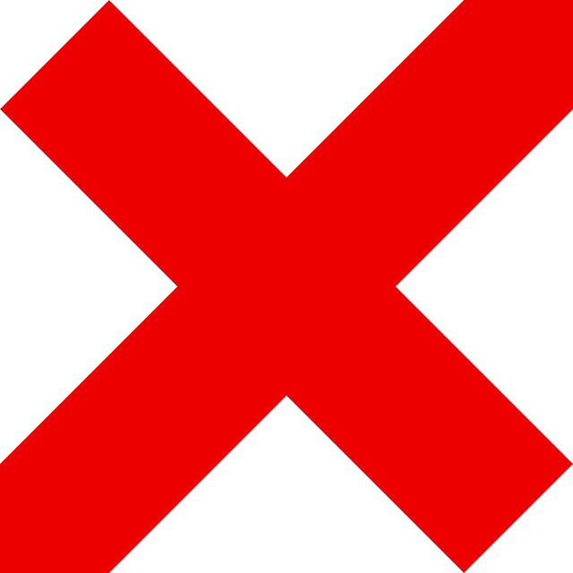 RED, SIGN, ICON, MARK, SYMBOL, CROSS, MARKS, CHECK - Public Domain ...