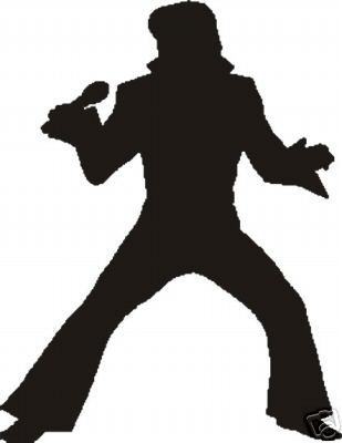 Elvis silhouette clip art