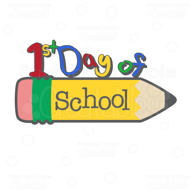 First day of school clip art